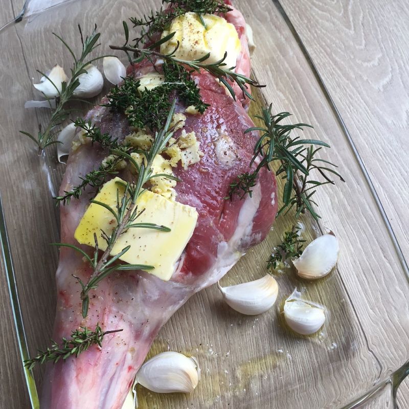 Photo : gigot d'agneau au four