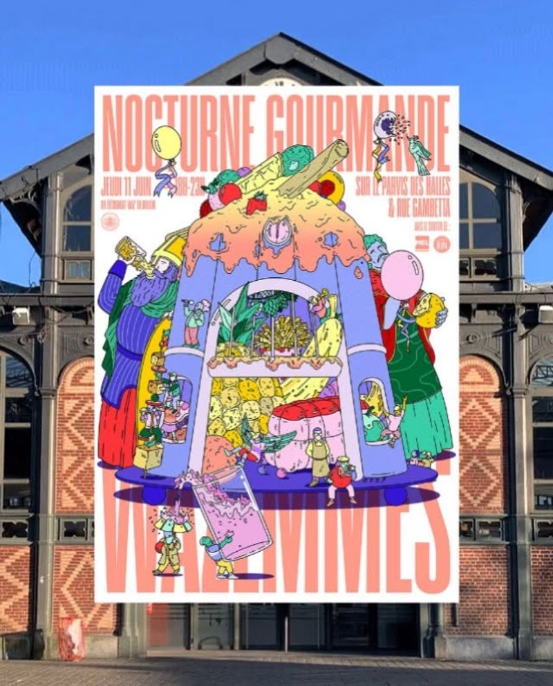 Photo : Affiche Nocturne gourmande 2025 réalisée par @b959