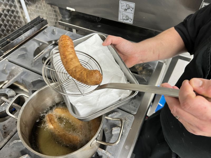 Photo Claire Decraene : fricadelle frite