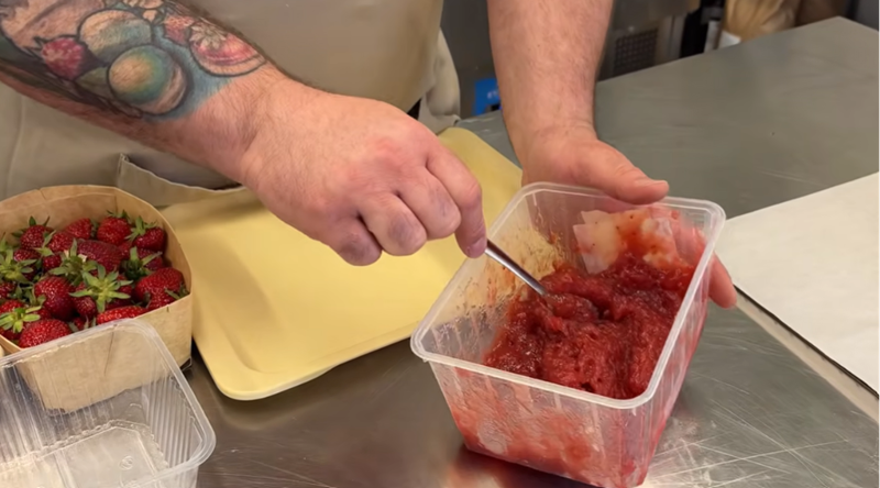 Photo : confit de fraise pour votre fraisier