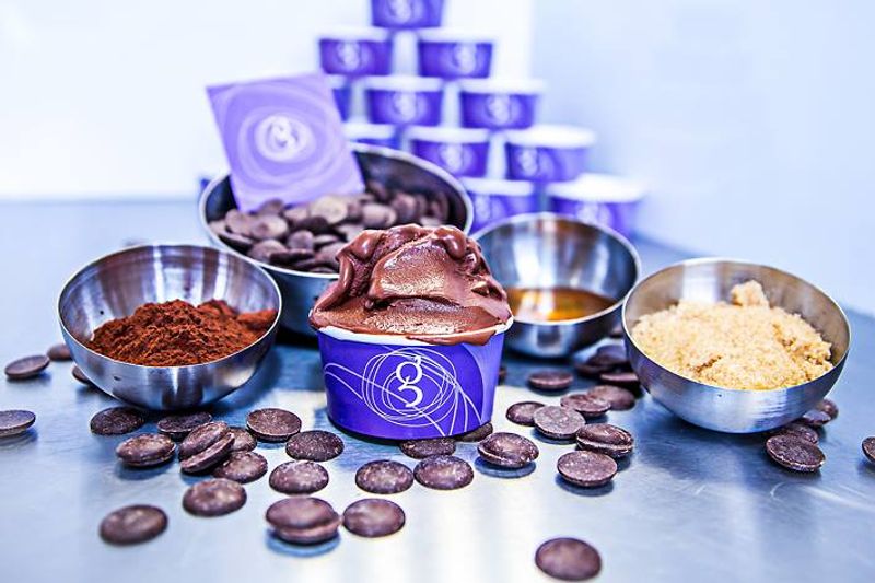 Sorbet au chocolat de chez Gelato &amp; Coffee à Lille