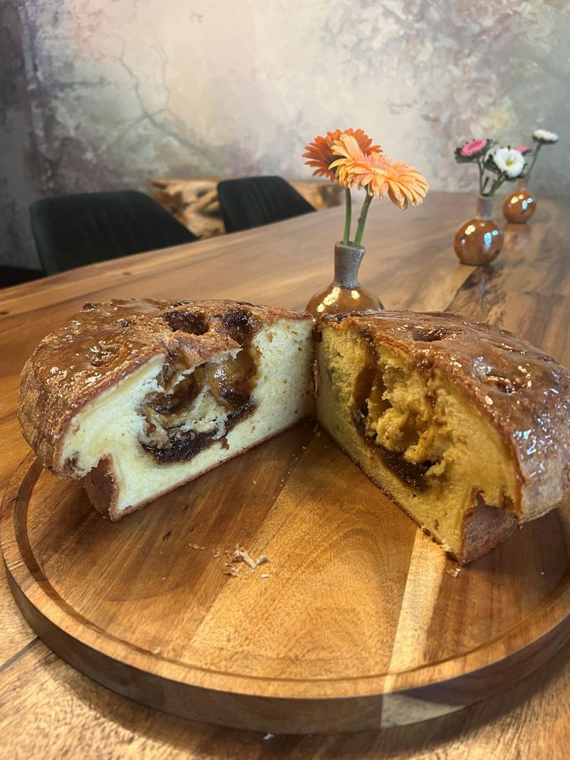 Photo Claire Decraene : tarte au sucre du restaurant Bacôve à Saint-Omer