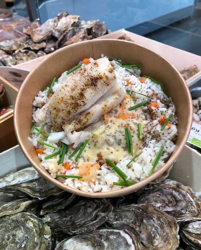 Plat traiteur au poisson de chez La Ligne à Wambrechies 