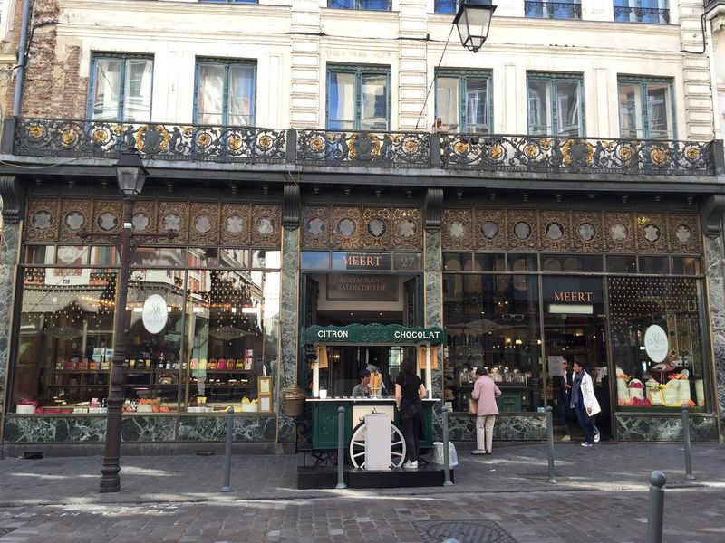 Devanture boutique Méert à Lille rue Esquermoise