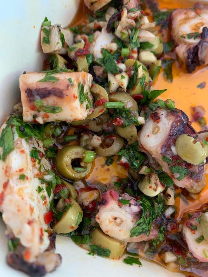 Photo : Salade de poulpe