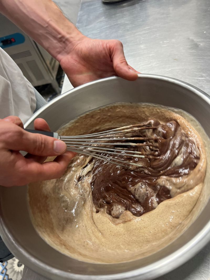 Photo Claire Decraene : crème anglaise et chocolat