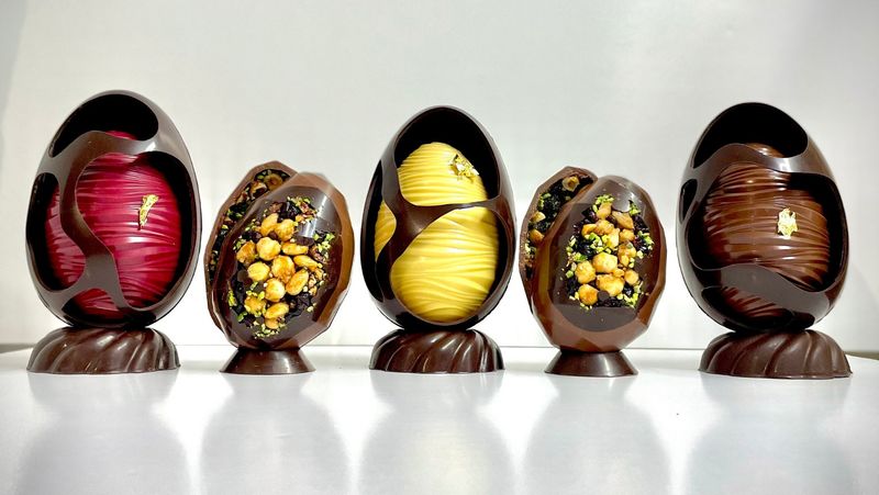 Chocolats de Pâques de la Pâtisserie Peigné à Lille