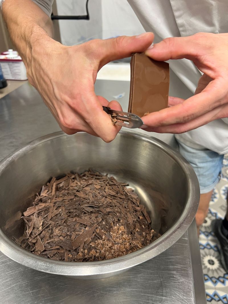 Photo Claire Decraene : copeaux de chocolat 