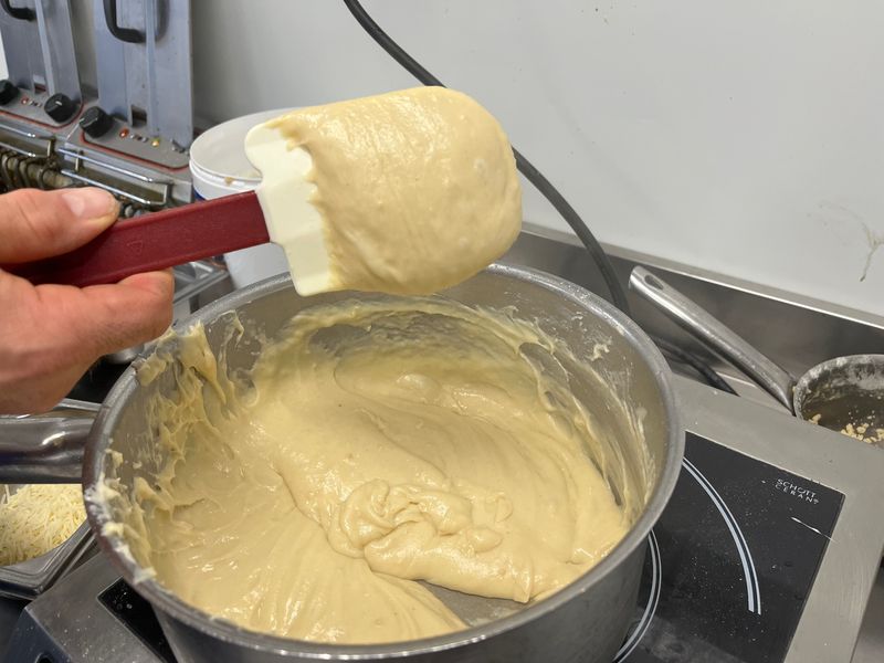 Photo de la consistance du mélange 