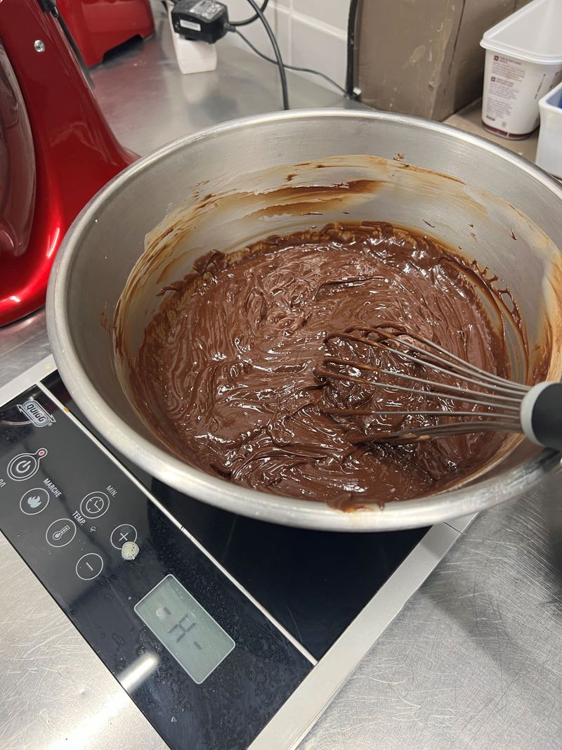 Photo Claire Decraene : ganache bien lisse