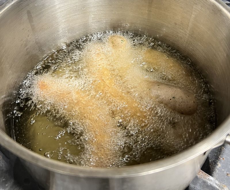 Photo Claire Decraene : friture des fricadelles 