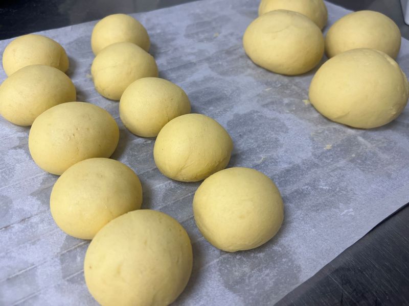 Photo Claire Decraene : les pâtons de pâte à gaufre 
