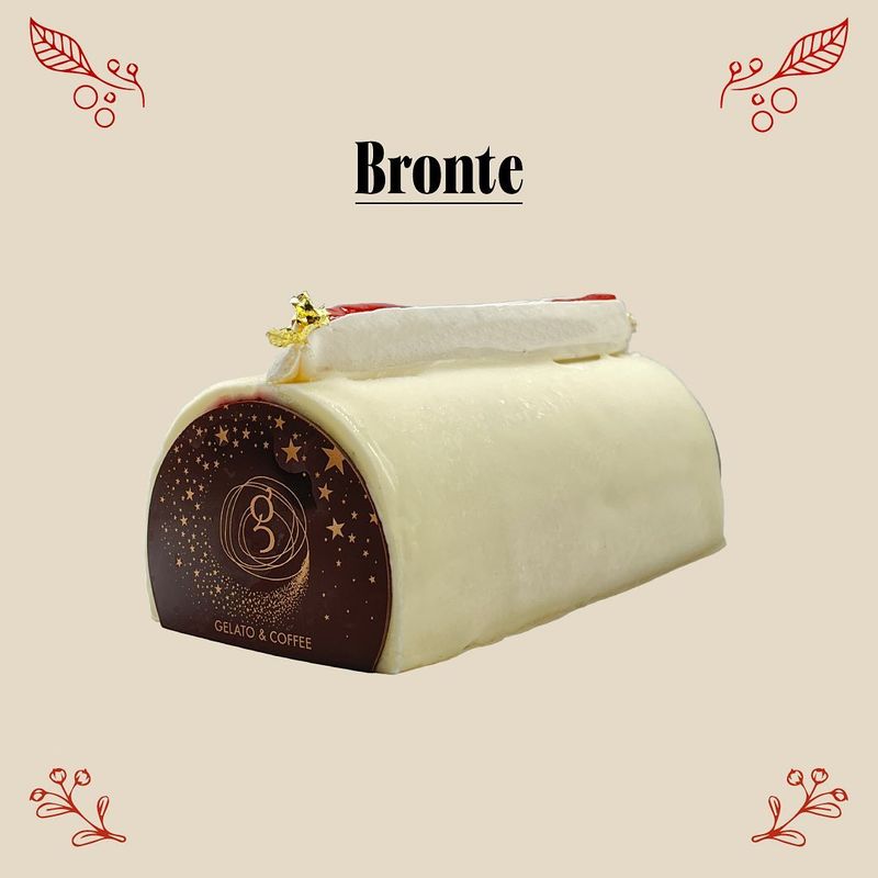 Bûche glacée à la pistache et au chocolat blanc de chez Gelato and Coffee à Lille
