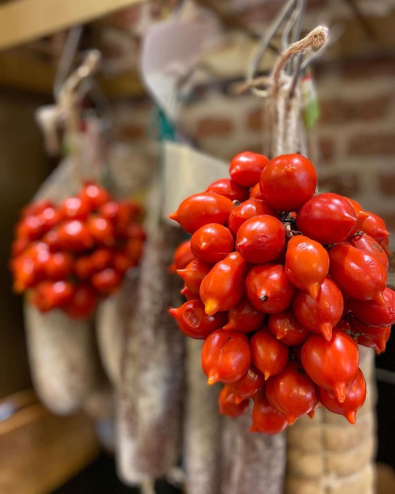 Grappes de tomates du Vésuve (Tomates Piennolo del Vesuvio DOP) Chez La  Bottega