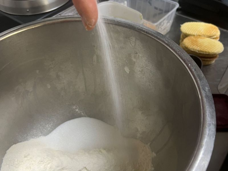 Photo Claire Decraene : farine, sucre, sel