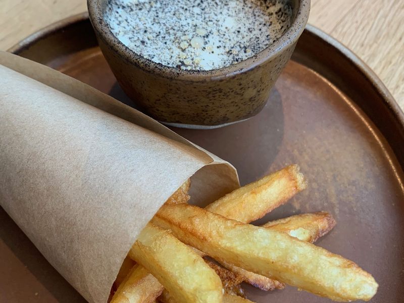 Photos : frites maroilles du Chef Florent Ladeyn au Vert Mont