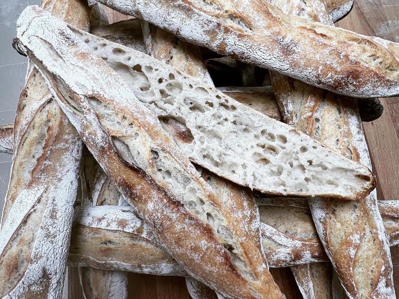 Baguette de la boulangerie Degruson dans le Vieux-Lille