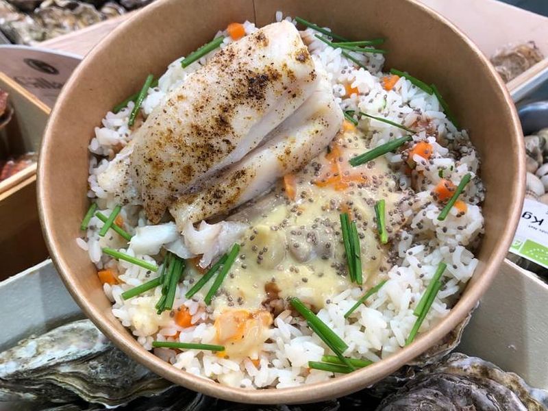 Plat traiteur au poisson de chez La Ligne à Wambrechies 