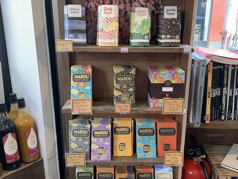 Assortiment de tablettes de chocolat Bean to Bar chez Les Epicentriques à Lille