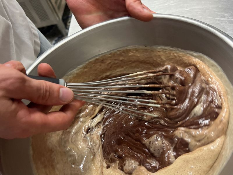 Photo Claire Decraene : crème anglaise et chocolat
