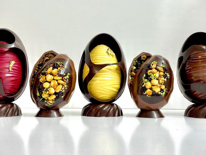Chocolats de Pâques de la Pâtisserie Peigné à Lille