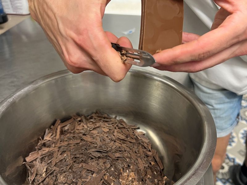 Photo Claire Decraene : copeaux de chocolat 