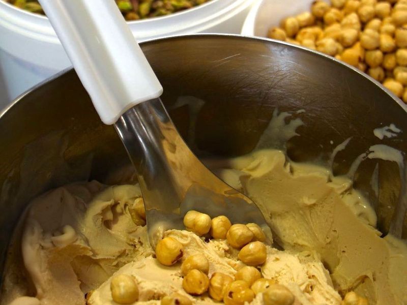 Crème glacée à la Noisette du Piémont IGP chez Gelato &amp; Coffee