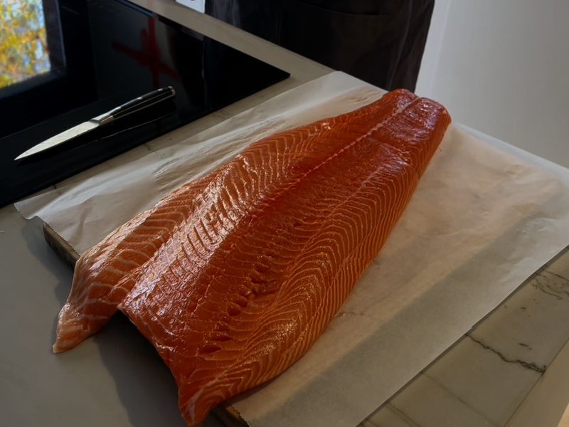 Photo : filet de saumon des îles Féroé