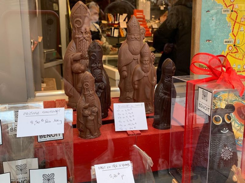 Saint Nicolas en chocolat à Lille