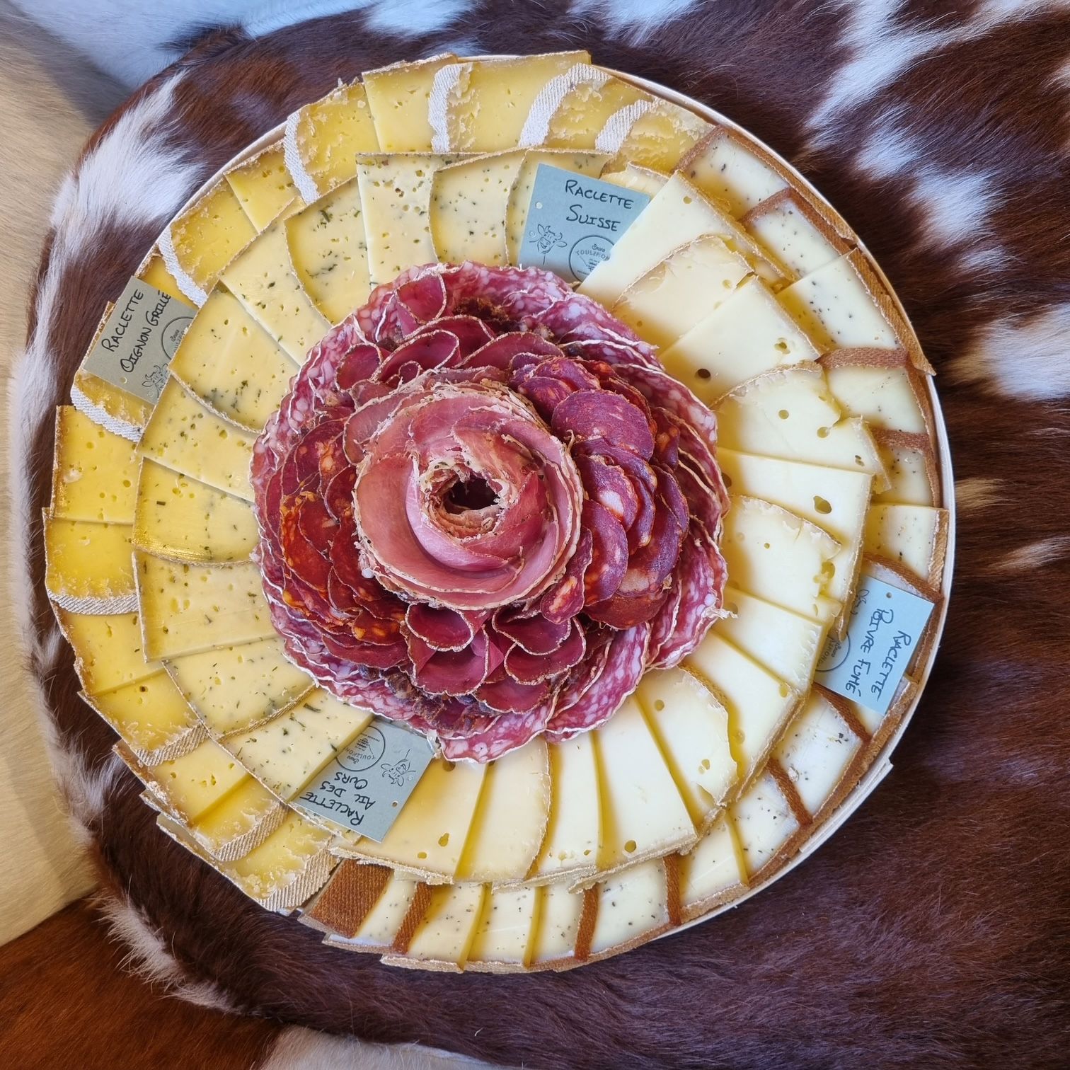 Plateau raclette fromagerie Bruno Toulemonde à Tourcoing