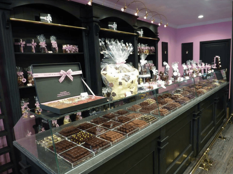 Présentation des chocolats