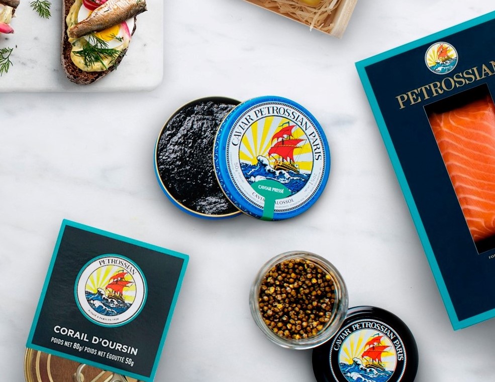 Boutique Petrossian rive gauche, caviar, spécialités
