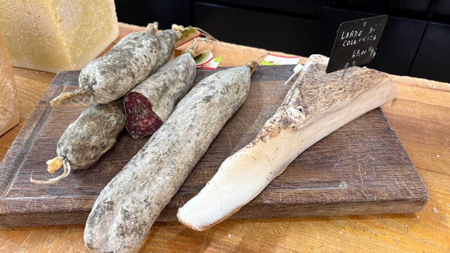charcuterie italienne lard de colonnata la Bottega épicerie italienne à Lille