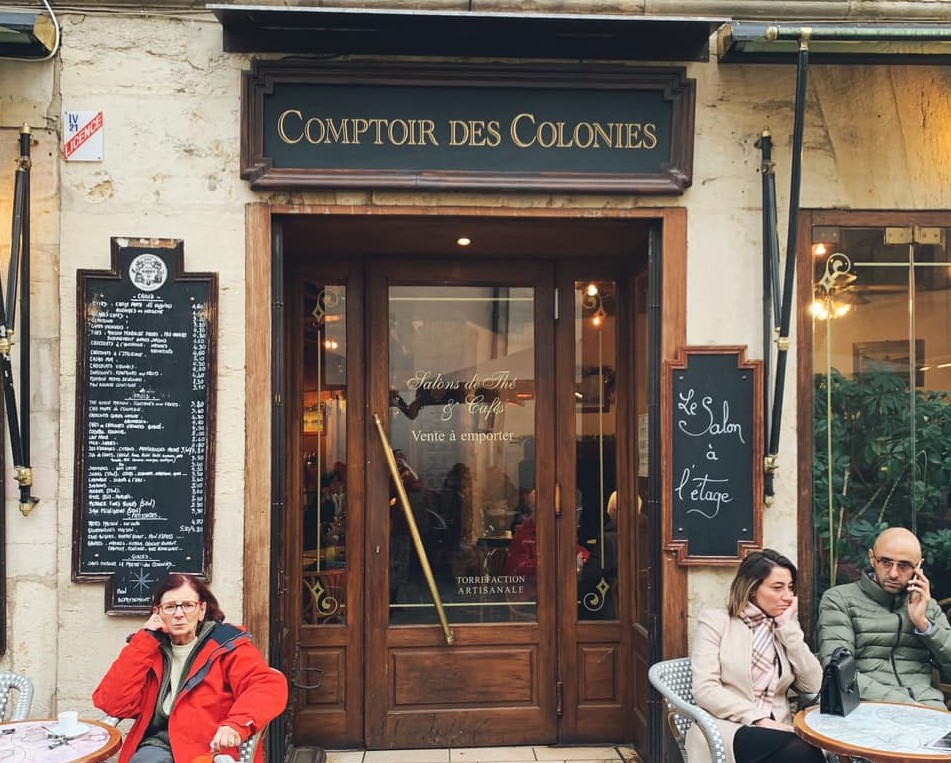 Plaque Métal Café Comptoir des Colonies Décoration pub Cuiisne